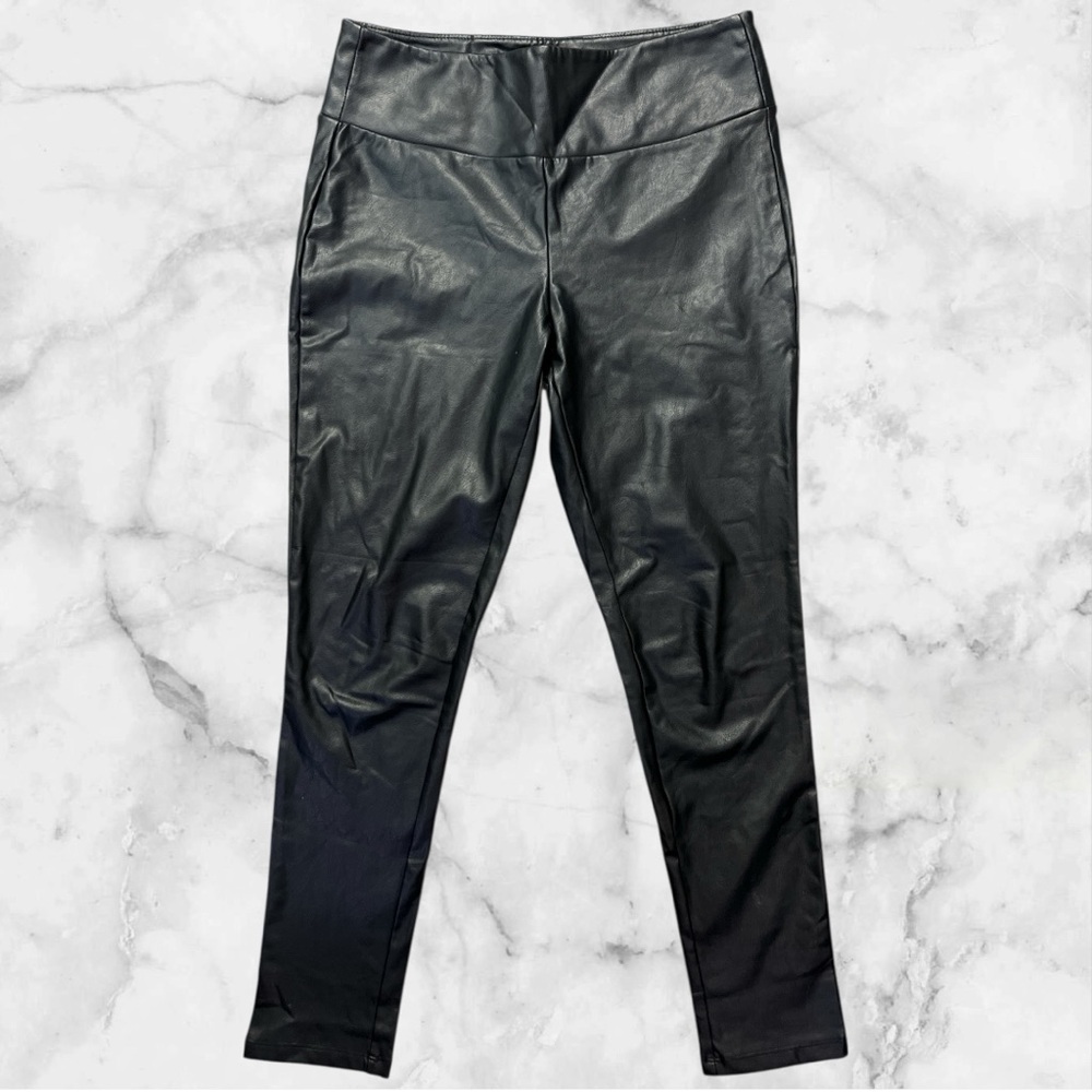 Kendall & Kylie Faux Leather Leggings Black Medium